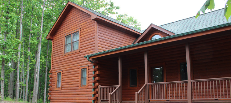 Log Home Staining in Morrow County, Ohio